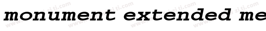 monument extended me字体转换